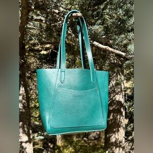 Portland Leather Goods Classic Juliette Tote Harbor Shoulder Bag Small